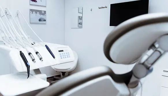 Modern dental chair in a clean clinic